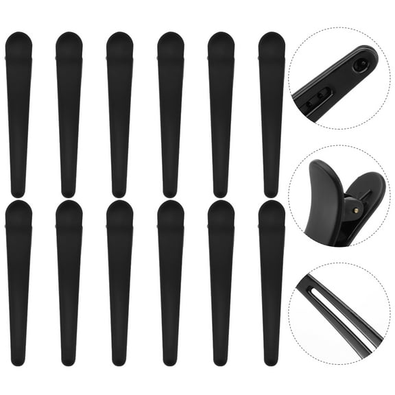 Raindrops 12Pcs Plastic Hairpin Duckbill Clip for Hair Styling and Bangs Clips Everyday Use