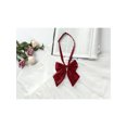thumbnail image 6 of INSPIRE CHIC Women's Adjustable Solid Color Pre-Tied Bowknot Cute Bow Tie 2Pcs Red+Dark Red One Size, 6 of 6