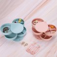 thumbnail image 6 of Uxcell Rotating Jewelry Organizer, 4 Layer Small Jewelry Storage Box Mirror Jewelry Case Holder Style 1, Green, 6 of 6