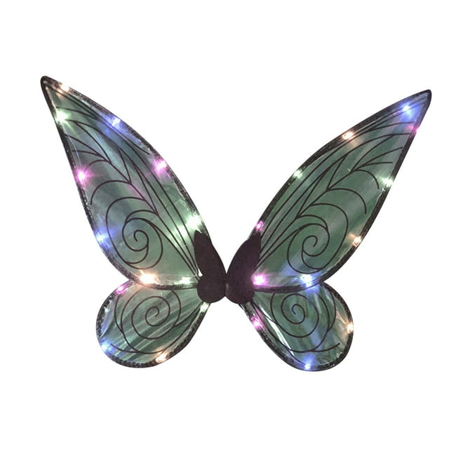Xihbxyly Accesorio de Ángel para Actuación, Accesorio de Disfraz con Luz Led, Diseño Plegable con Correas Elásticas para Los Hombros, Efecto Degradado Mágico, Ideal para Cosplay y Halloween, Suave y