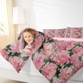 thumbnail image 4 of Homewish Romantic Flower Full Size Comforter Sets,Oil Painting Artistic Bedding Comforter Set,Pink Floral Bedding Sets For Girl Kids,Breathable Home Decor Reversible,3-Piece, 4 of 8