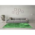 thumbnail image 3 of Ahgly Company Indoor Square Oriental Emerald Green Industrial Area Rugs, 5' Square, 3 of 4
