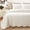 Blantyre - Ivory, variant on 100% Cotton Matelasse Quilt Set, Victorian Medallion Reversible Lightweight Coverlet Queen 3 Piece All Season
