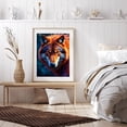thumbnail image 6 of Diamond Art Kit for Adults, Vivid Wolf Portrait Fiery Eyes Diamond Painting for Adults Beginners, 5D DIY Diamond Art Painting Kits, Colorful Diamond Painting Craft for Home Decor 12x16, 6 of 7