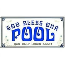 Poolmaster "God Bless Our Pool" Sign for Residential or Commercial Swimming Pools