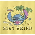 thumbnail image 2 of Junior's Lilo & Stitch Stay Weird Racerback Tank Top Banana Small, 2 of 4