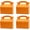 Orange (Pack of 30), variant on Party Favor Treat Boxes, Goodie Boxes, Gable Paper Gift Boxes with Handles. Perfect for Birthday, Baby Shower and Any Fun Party Decoration Supplies.Different colors to choose from
