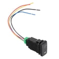 thumbnail image 1 of Unique Bargains 1 Pcs Hole Expansion Port Switch Rearview Mirror Heating Switch with Wire for Toyota Alphard ANH10, 1 of 8