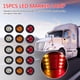 thumbnail image 2 of Indicador lateral de remolque redondo de 3 LED con tubo termorretráctil 5xámbar + 5xrojo+ 5xblanco Ehuebsd Accesorios para autos y motos, 2 of 9