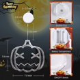 thumbnail image 3 of 3-Pack Orange Pumpkin Halloween Window Lights with Suction Cup, 3 of 5