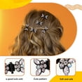 thumbnail image 4 of 12 Pack Glitter Rhinestone Metal Flower Hair Clips Grip Design for Women Girls Party Wedding Elegant Barrettes Hair Accessories, 4 of 7