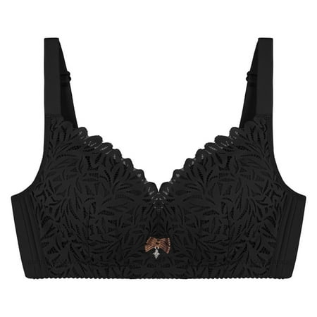 

Larisalt Women Bras Women s Fancies Underwire Longline Bra Black S