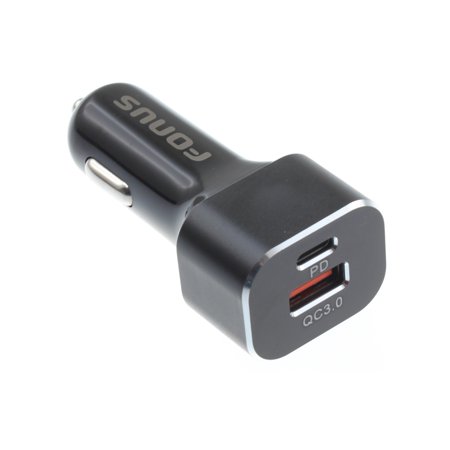 36w 2 Port Car Usb Charger Quick Type C Pd Port Dc Adapter