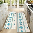 thumbnail image 4 of Kitchen Rugs Sets Of 2,Blue Ethnic Bird Pattern Anti Fatigue Kitchen Mat Rugs Non Slip Washable,Decorative Kitchen Floor Mats for Kitchen,Sink,Laundry,17"X47", 4 of 5
