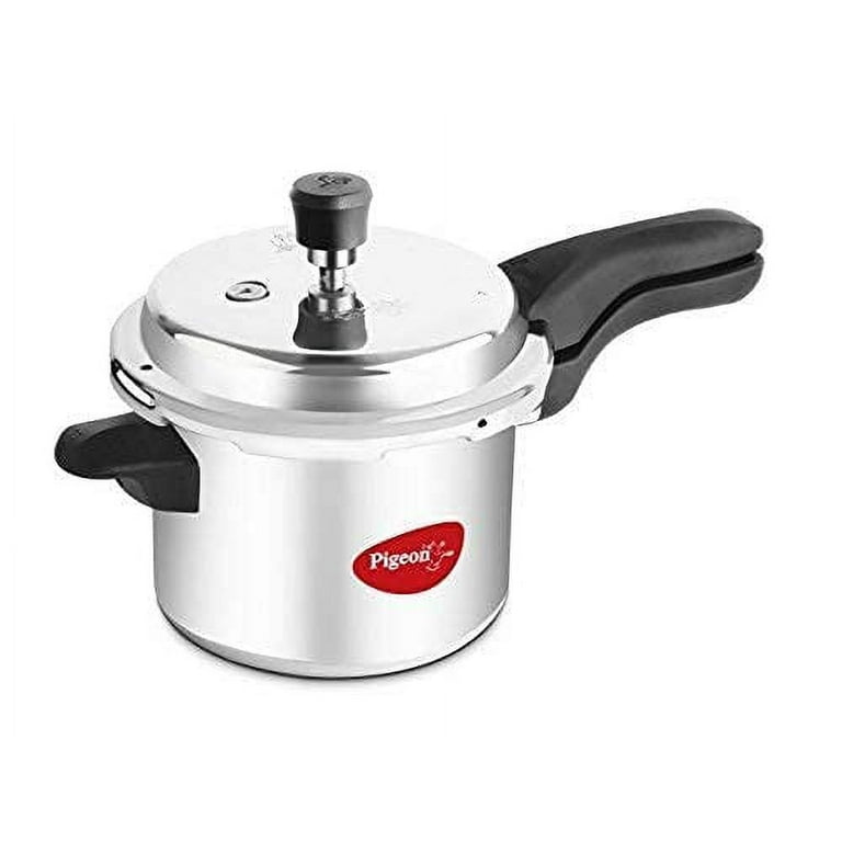 Pigeon Pressure Cooker - 10 Quart - Deluxe Aluminum Outer Lid Stovetop - Cook Delicious Food in Less Time: Soups, Rice, Legumes, and More - 10 Liters
