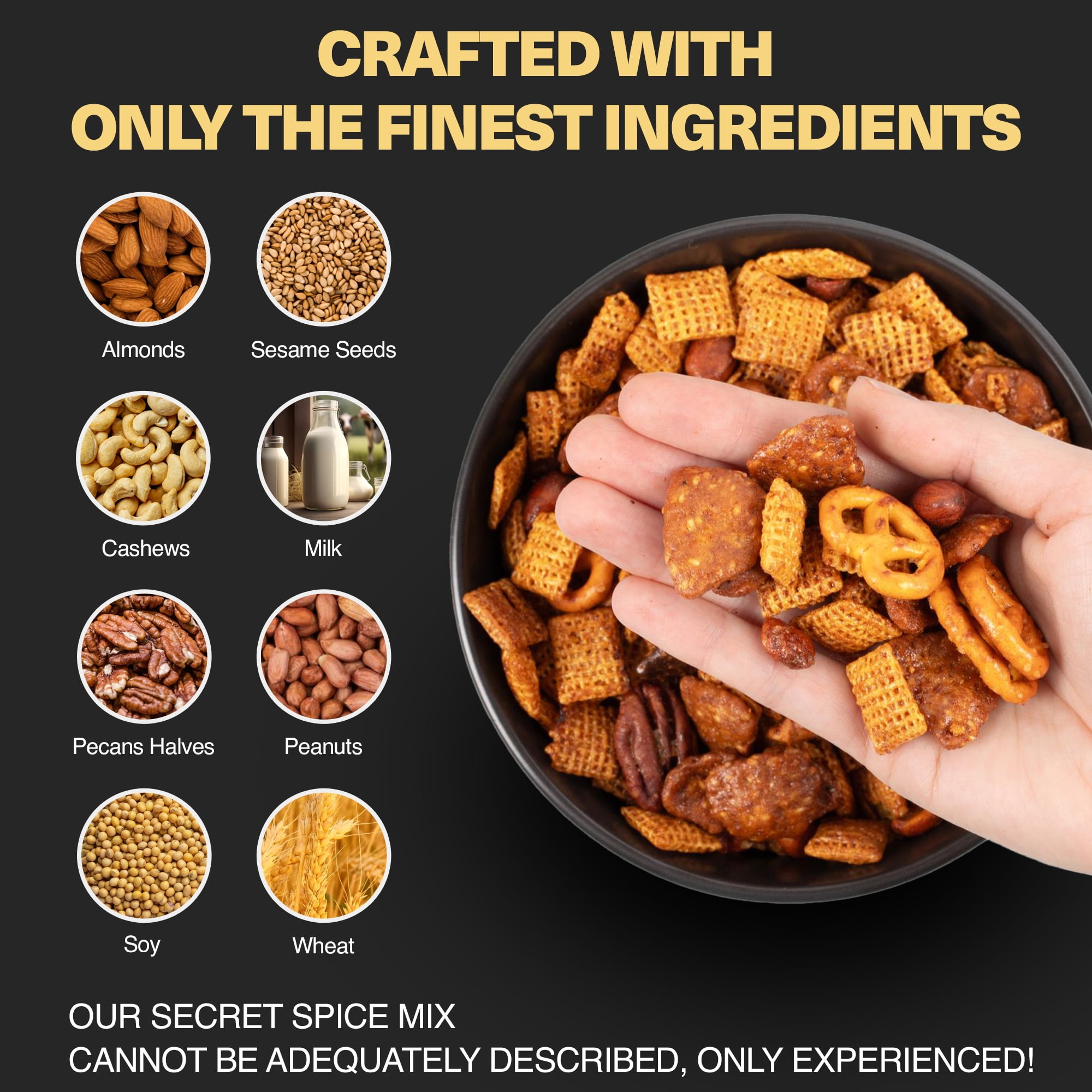 Wicked Mix Smoky Chipotle Snack Mix with Mixed Nuts, Sweet & Smoky, 7oz (Pack of 3)
