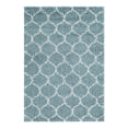 thumbnail image 3 of Unique Loom Trellis Shag Collection Area Rug - Ruby (4' x 6' Rectangle Light Blue/Ivory), 3 of 12