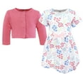 thumbnail image 3 of Touched by Nature Girls Organic Cotton Dress and Cardigan, Flower Market, 3T, 3 of 5