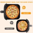 thumbnail image 4 of Fryer 4 Quart with Window, 1500W Digital with 8 Presets, 60-Min Timer, 400 ° F, Auto Shut Off & Nonstick Dishwasher Safe Basket, Shake Reminder for Small Kitchen, 4 of 7