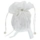 thumbnail image 1 of Bolso de mano de satén con perlas y diamantes de imitación para dama de honor (blanco leche), 1 of 7