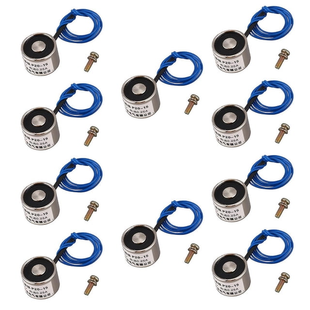 10x electroimán de elevación eléctrico succionado 12vdc 2,5kg 5,5lb 20x15mm HA