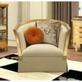 thumbnail image 3 of 41" X 92" X 38" Fabric Antique Gold Upholstery Wood Leg/Trim Sofa w/8 Pillows, 3 of 3
