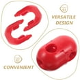 thumbnail image 3 of GOOHOCHY 10 Pcs Boucles de Filet d'Escalade pour Enfants Extérieur Terrain de Jeu Poignées en Plastique Rouges, 3 of 8