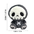 thumbnail image 2 of Halloween Skeleton Plush Doll, Lifelike Brown Skeleton Stuffed Toy, Perfect Decor For Halloween Parties And Spooky Themed Displays, 2 of 8
