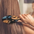 thumbnail image 3 of Halloween Pumpkins Skulls Bats and Eyeballs Hair Brush,Girls Detangling Hair Brush,Glide Through Tangles with Ease for Wet & Dry Hair,8.8"X2.8", 3 of 7