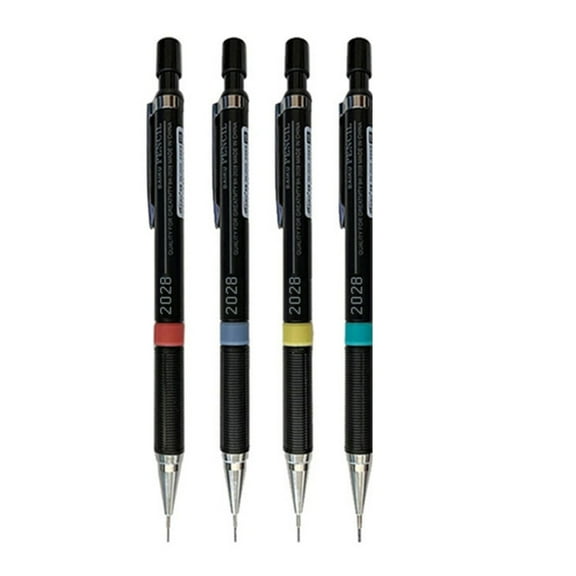 JZROCKER 4 Pcs 0.3/0.5/0.7/0.9mm Automatic Pencils Mechanical Pencils Sketching Pencils