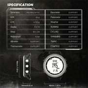 Multifunctional Digital Watch Men Outdoor Sports Running Swimming Outdoor Sport Watches Altimeter Barometer Compass Waterproof