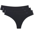 thumbnail image 2 of Tanga Under Armour Pure Stretch para mujer, paquete múltiple, color negro M, 2 of 3