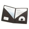 GBC IMPACT Designer Two-Pocket Folder, 11 x 8-1/2, Black, 5/Pack