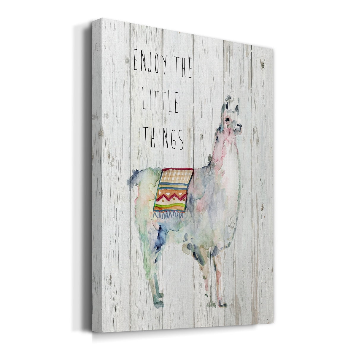Llama Little Things Premium Gallery Wrapped Canvas - Ready to Hang