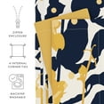 thumbnail image 4 of Noble Linens Yellow Boho Flower Reversible 3-Piece Duvet Cover Set, Full/Queen, 4 of 8