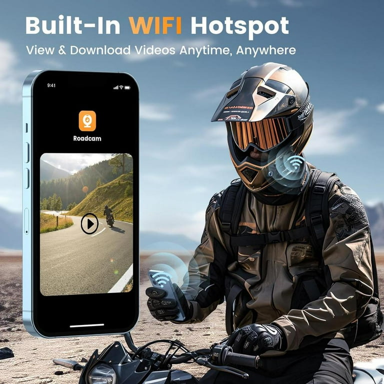 FreedConn R1 PRO Motorcycle Helmet Intercom Bluetooth Headset
