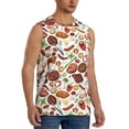 thumbnail image 2 of Pofeuu Cooking Bbq Print Men's Muscle T-Shirt, Sleeveless, Muscle Tank, Classic Muscle Tee Top For Men Casual Sleeveless Muscle T-Shirt Trendy Clothes-Small, 2 of 7