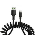 thumbnail image 2 of 5A Spring Extension Micro USB Type-C Fast Charging Data Cable Phone Charger Cord, 2 of 7