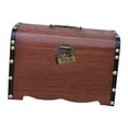 thumbnail image 4 of AMLESO Piggy Bank Decor Memory Hobby Preservation Keepsakes Box Wood Treasure Chest Black, 4 of 8