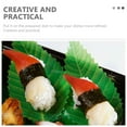 thumbnail image 3 of 200pcs de sushi hojas decorativas de sushi de sushi decoraciones de plato de sushi para restaurante (verde), 3 of 6