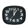 thumbnail image 1 of letairis Réveil Chevet Professionnel Solide Couleur Carré Table Analogique Horloges Temps Rappelant Dispositif Temps Dire Outils Accessoire Noir, 1 of 6