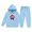 Blue, variant on Boys Outfit Sets, Printed Long Sleeve Relaxed Fit Two Pieces Hoodies and Sweatpants Sets Black Size 13-14 T