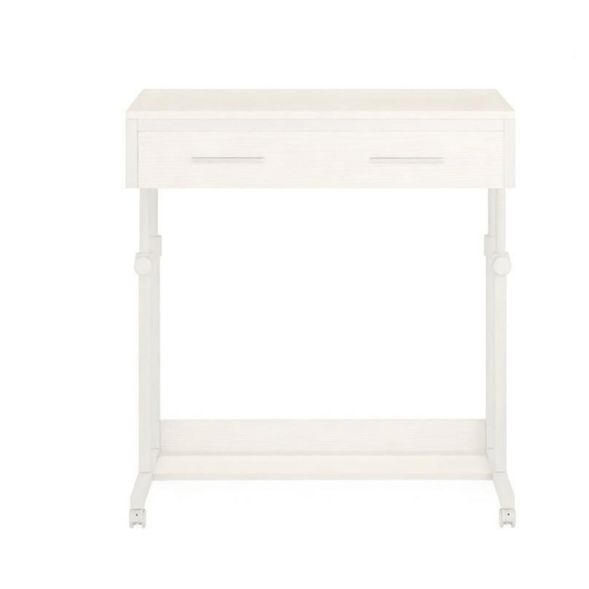 Astoutdoor Mobile Side Table Height Adjustable Portable Desk with Storage Drawers