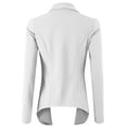 thumbnail image 3 of Doublju Women's Long Sleeve Crepe Flare Blazer with Shawl Collar with Plus Size, 3 of 4