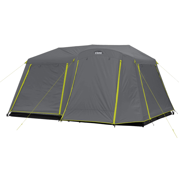 CORE 9 Person Instant Cabin Family Camping Tent with Full Rainfly