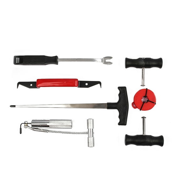Amdohai 7PCS Car Windshield Removal Tool Set Wire Puller Threader Combination Set Auto Car Window Glass Remover Practical Repairing Tool Set