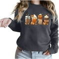thumbnail image 2 of Lolmot Women's Plus Size Halloween Pullovers Sweatshirts Fun Pumpkin Graphic Print Long Sleeve Crewneck Sweatshirts Tops, 2 of 5