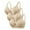 Beige, variant on WREESH 3 Pack Push-Up Bra Women Solid Color Underwire Bras Oversized Gathering Underwear Daily Bra Underwear Beige