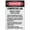Warning Sign 3, variant on Danger Compressed Gases Sign Safe Sign, Signs Outdoor, 8"x12", Sign For Home, Business, Driveway Alert