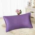 GARENAS Blissy Silk Pillow Cases 2PC Pure Color Imitation Silk